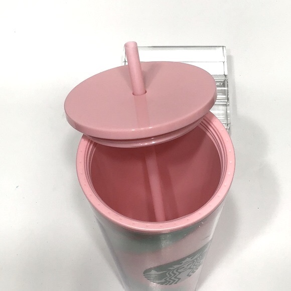 Starbucks Pink glitter cup 24 oz NEW - Picture 6 of 9